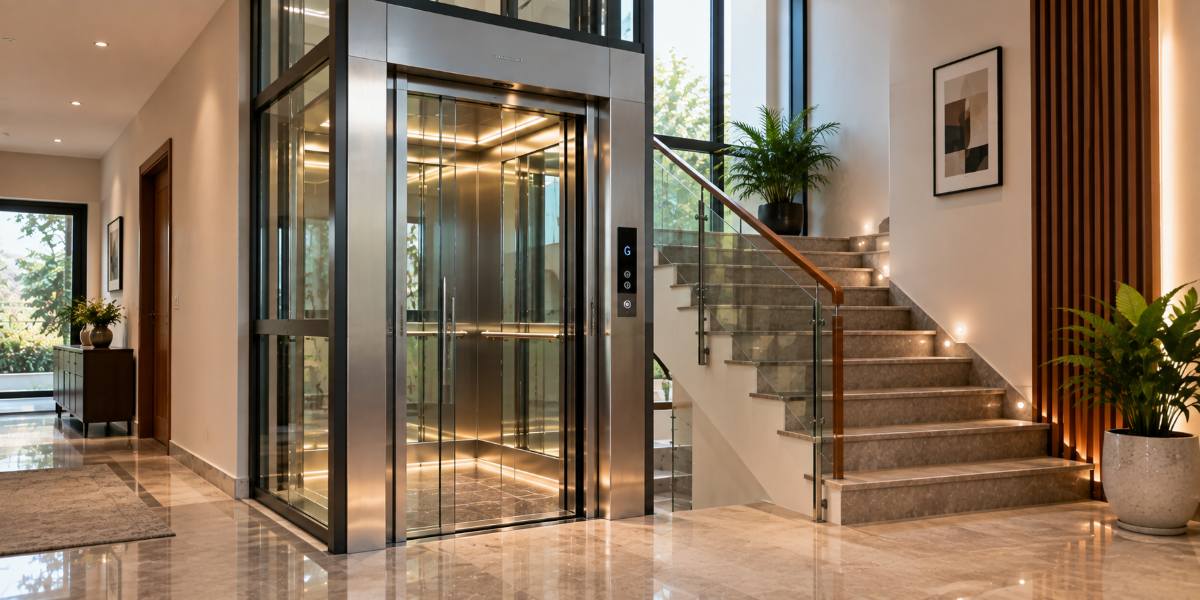 Modern elevator installation showing important Elevator Dimensions